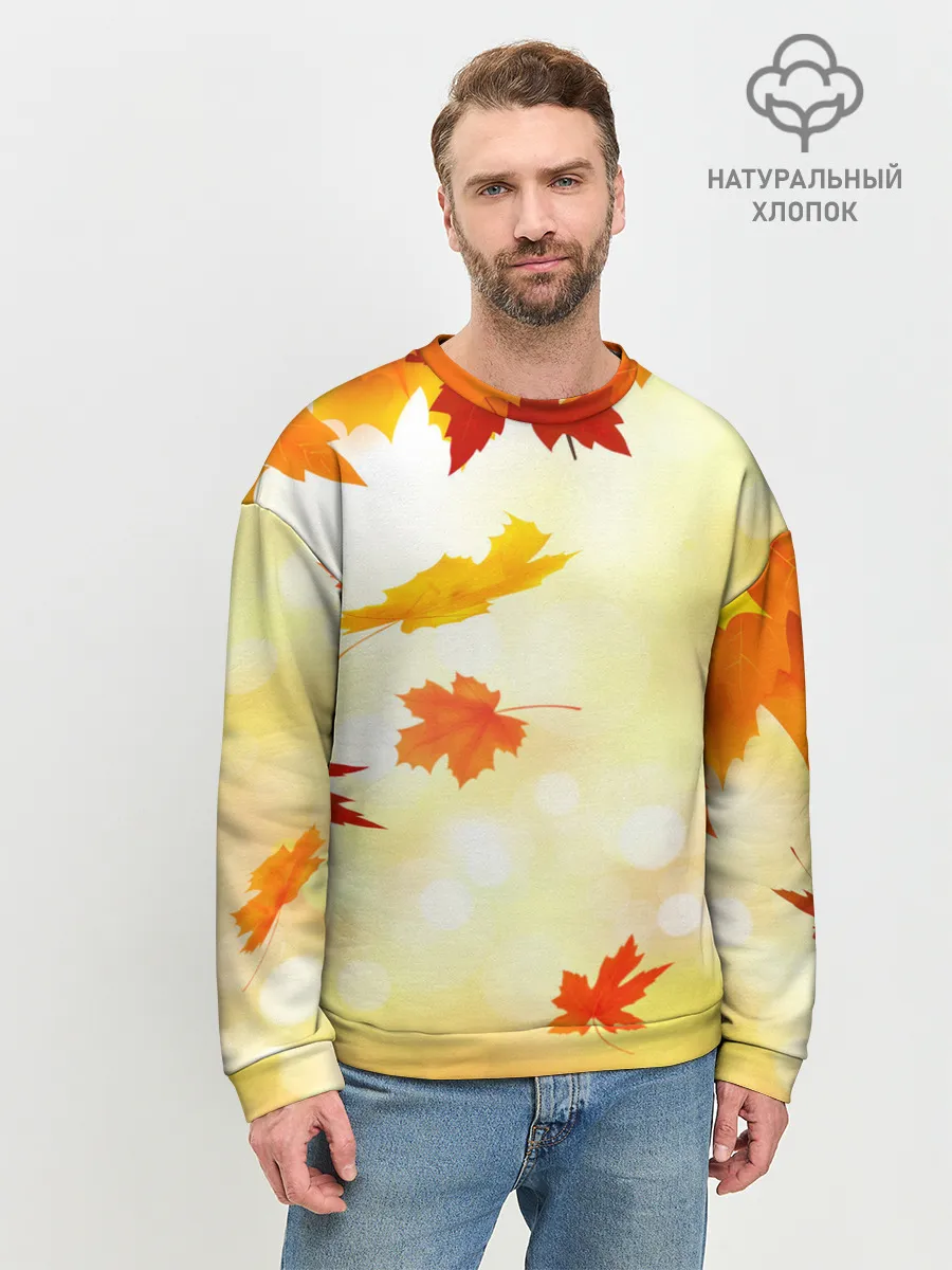 Мужской свитшот базовый / ПАДАЮЩИЙ КЛЕН | ОСЕННЯЯ