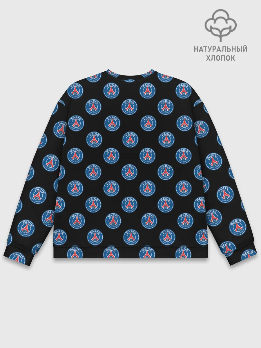 Мужской свитшот базовый / ПСЖ ПАТТЕРН | PSG PATTERN