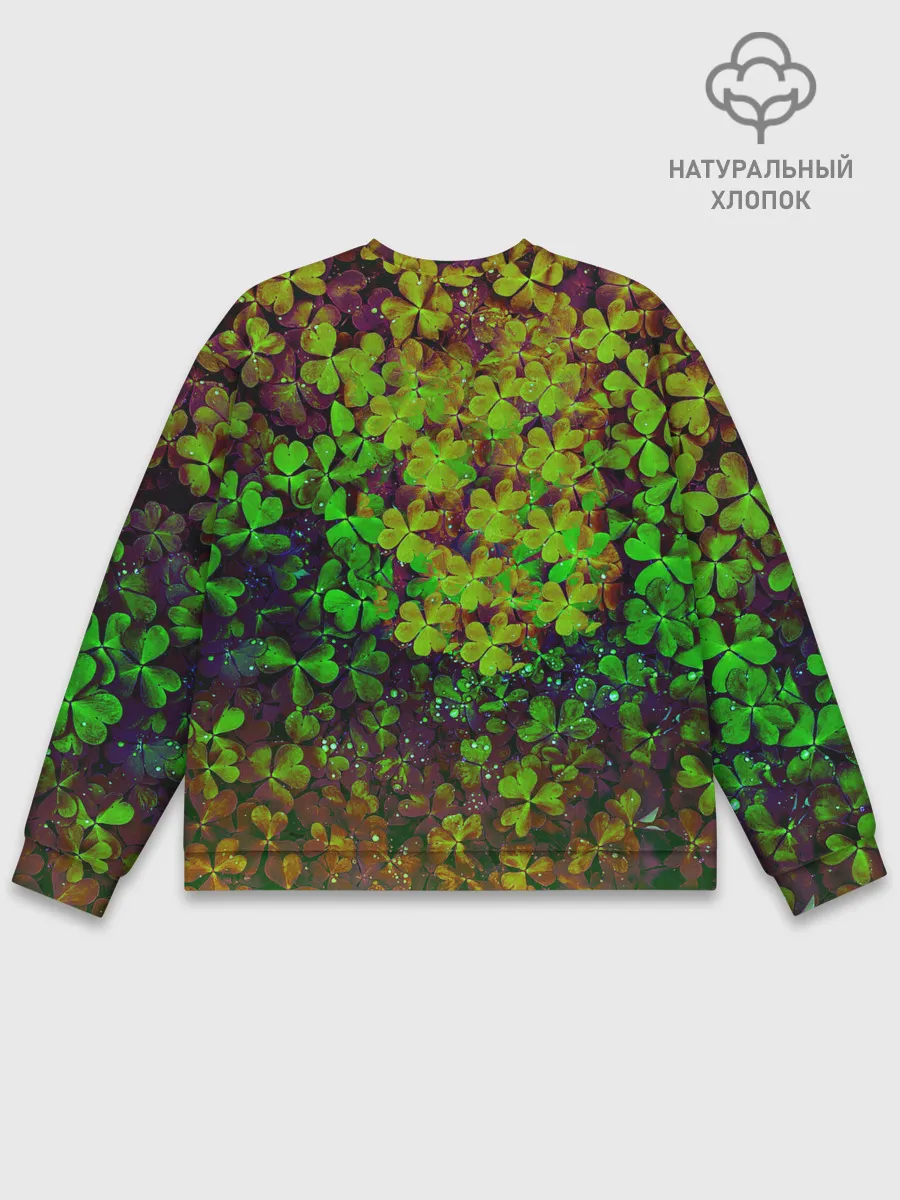 Мужской свитшот базовый / Четырехлистный Клевер