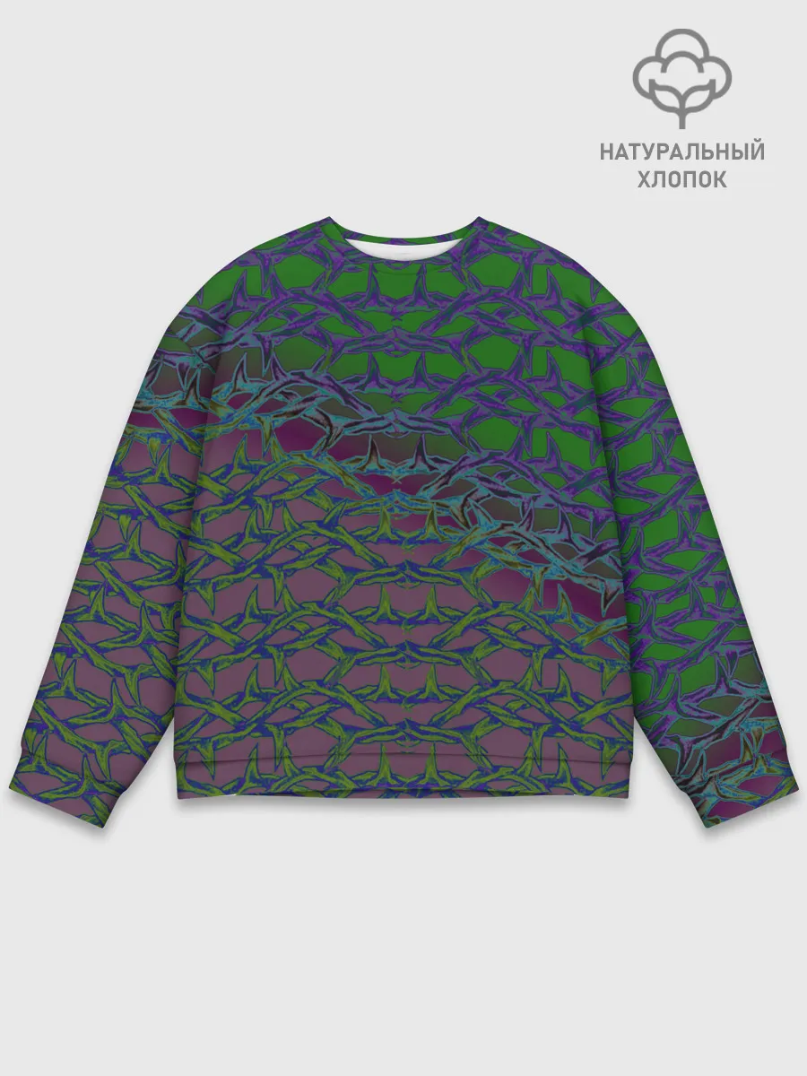 Мужской свитшот базовый / Колючая проволока