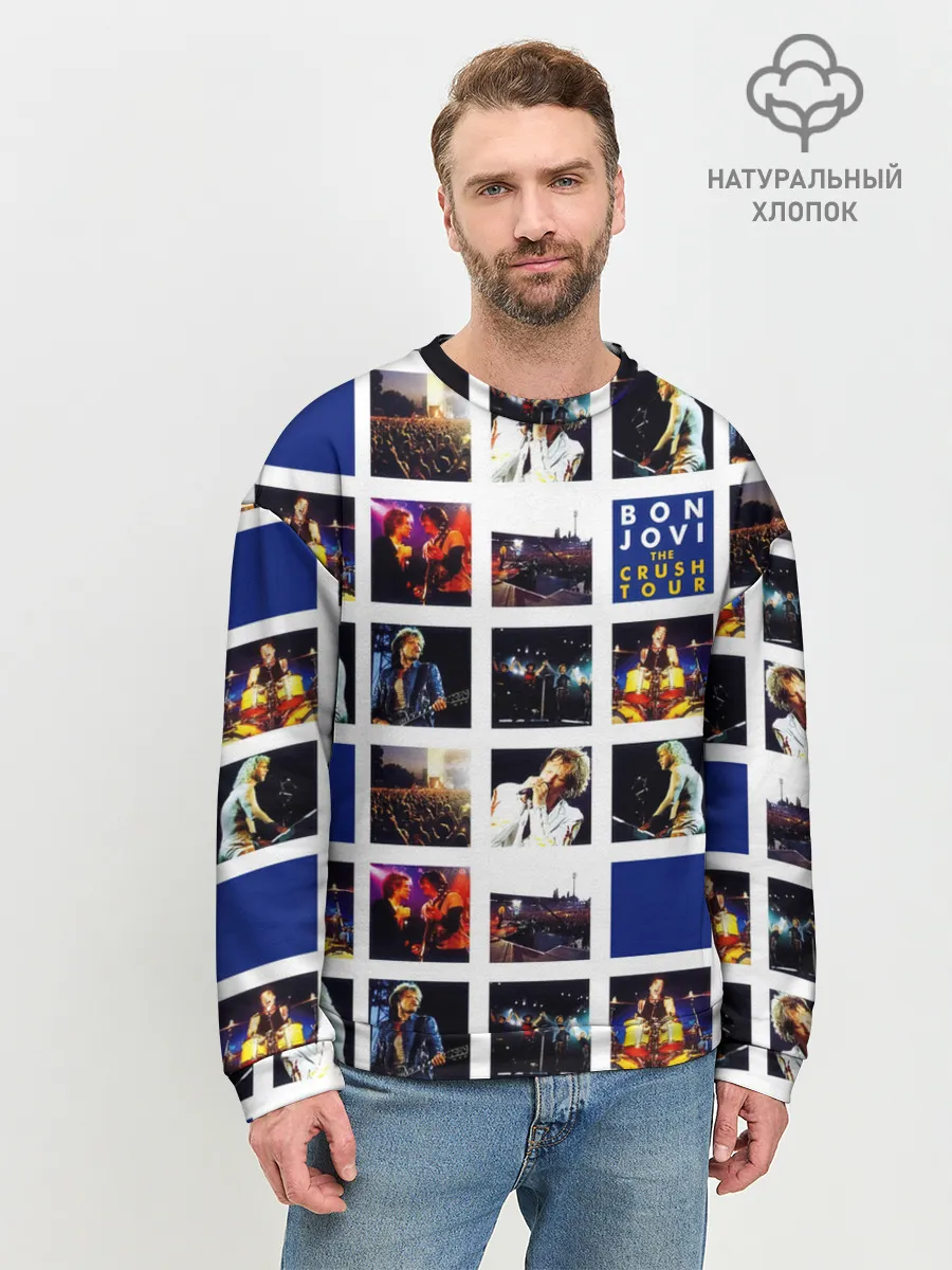 Мужской свитшот базовый / The Crush Tour - Bon Jovi