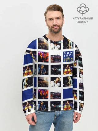 Мужской свитшот базовый / The Crush Tour - Bon Jovi