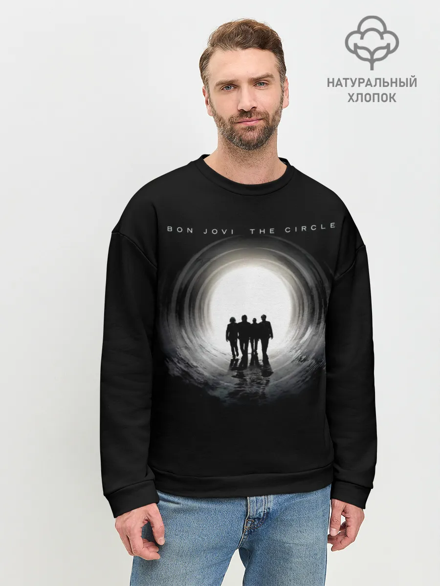 Мужской свитшот базовый / Bon Jovi The Circle