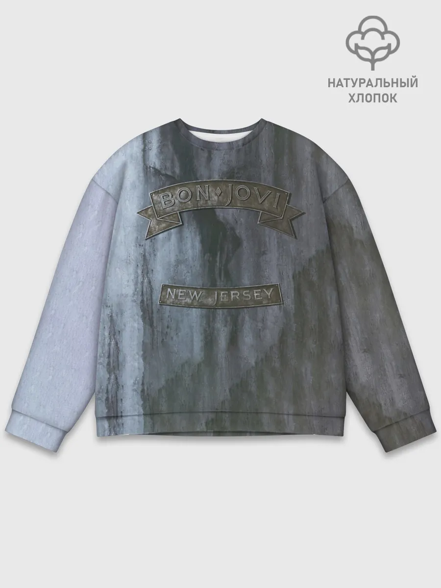 Мужской свитшот базовый / New Jersey - Bon Jovi