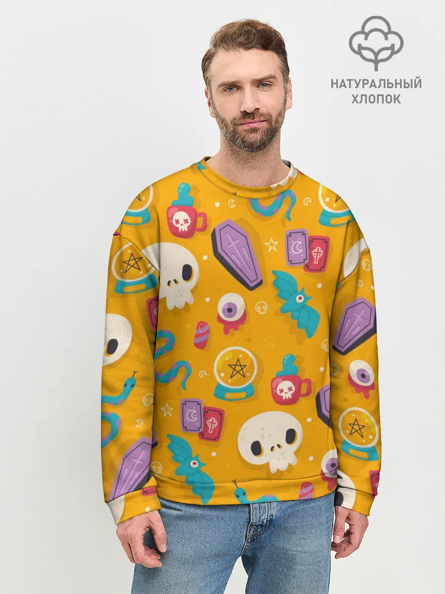 Мужской свитшот базовый / Весенний Хэллоуин
