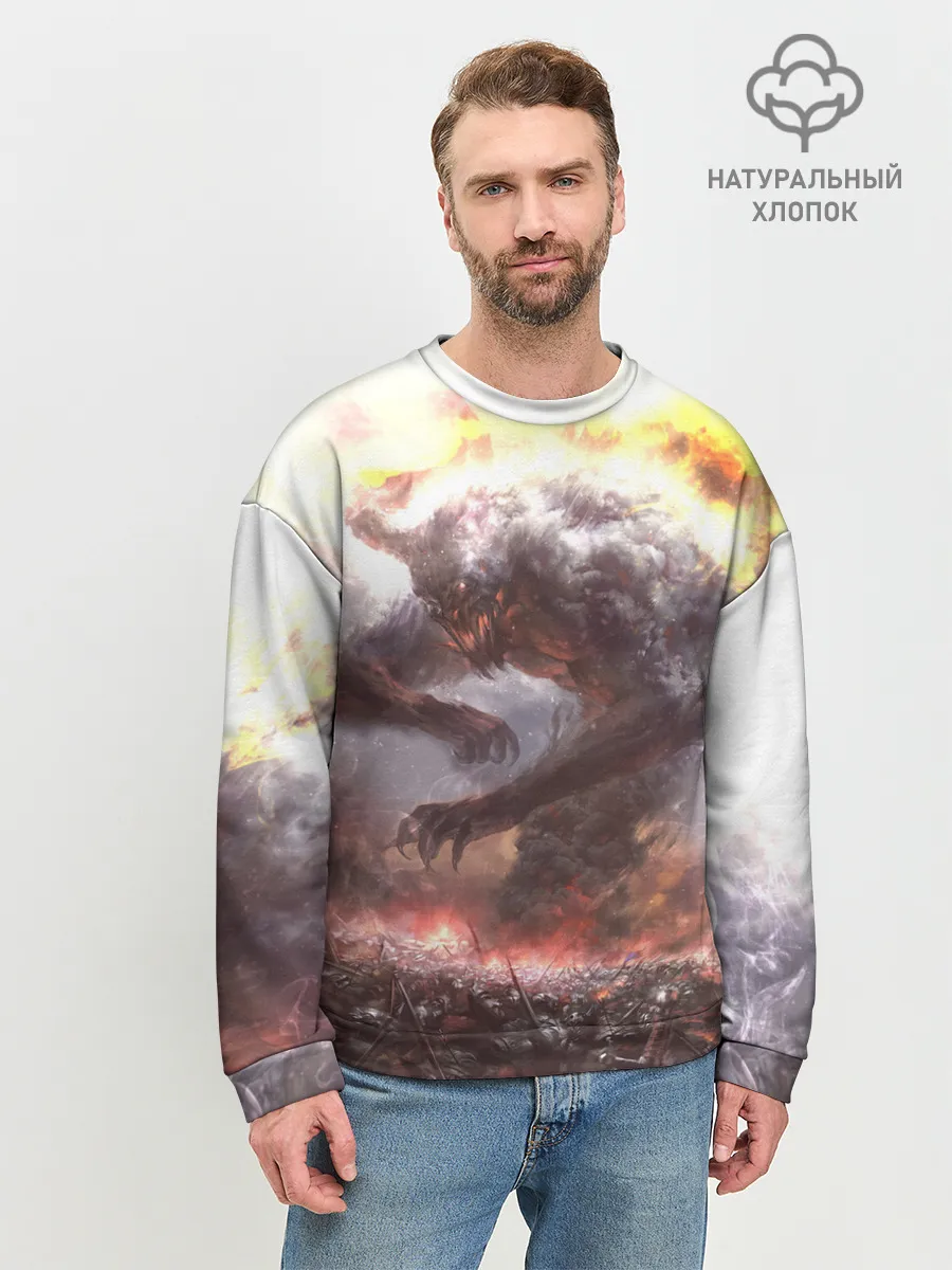 Мужской свитшот базовый / Демон Войны | The Demon of War