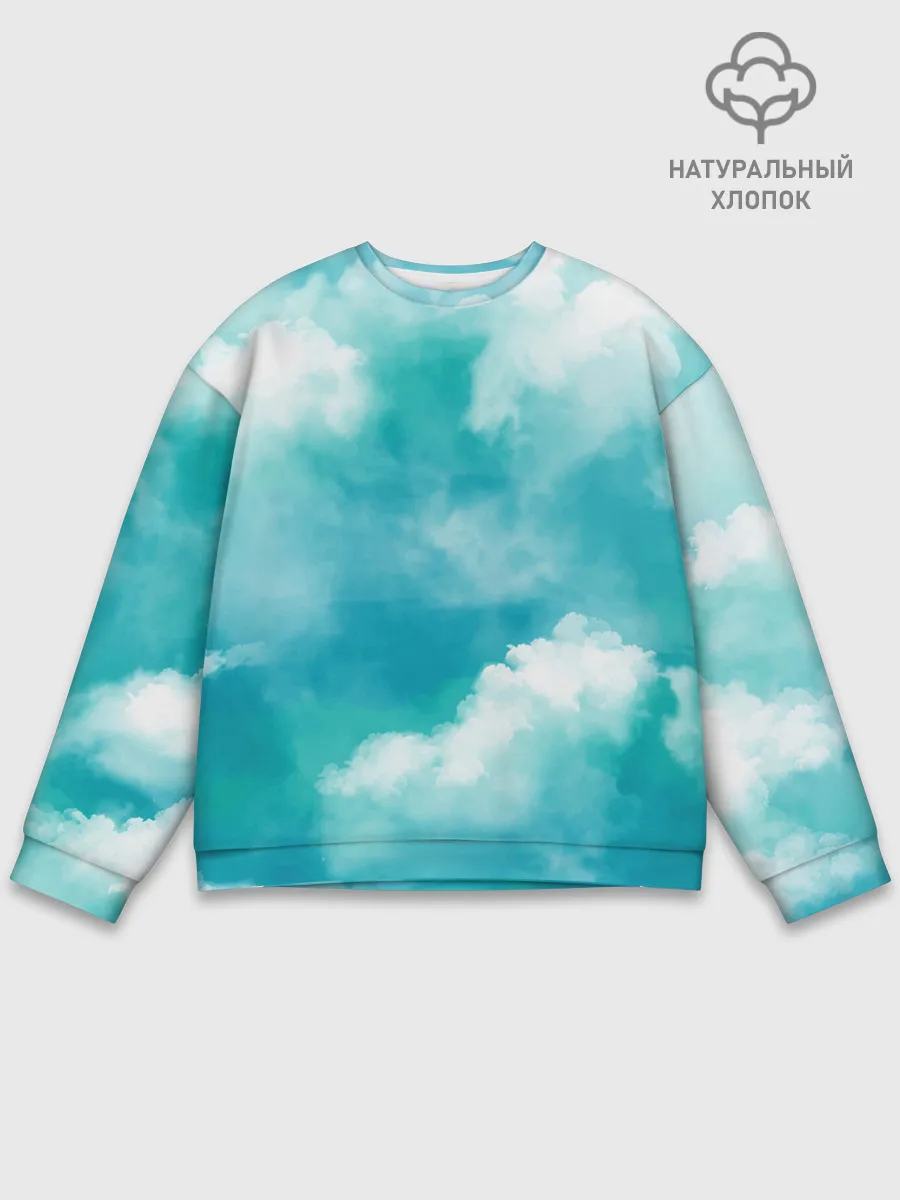 Мужской свитшот базовый / Голубое Небо | Blue Sky