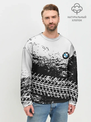 Мужской свитшот базовый / СЛЕД БМВ | BMW