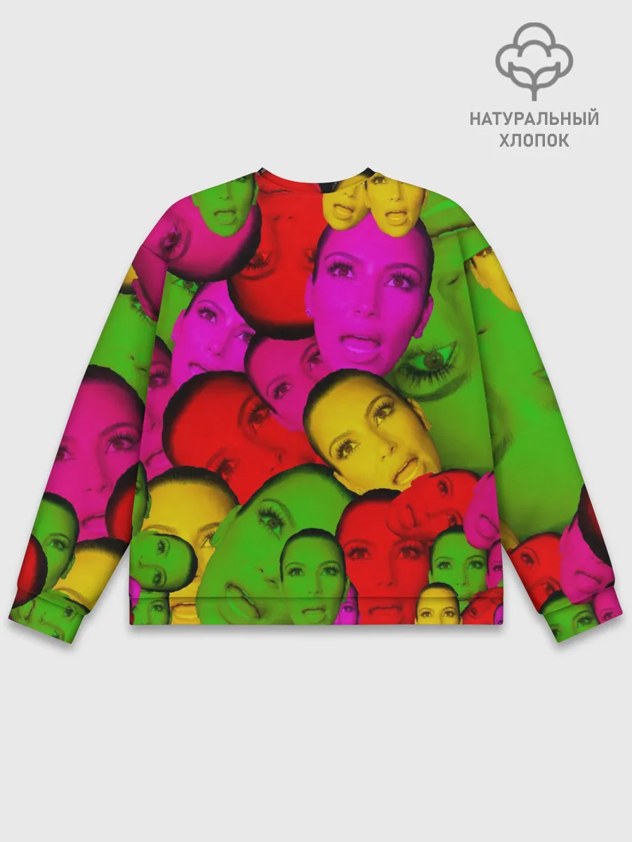 Мужской свитшот базовый / Crazy Kim Kardashian