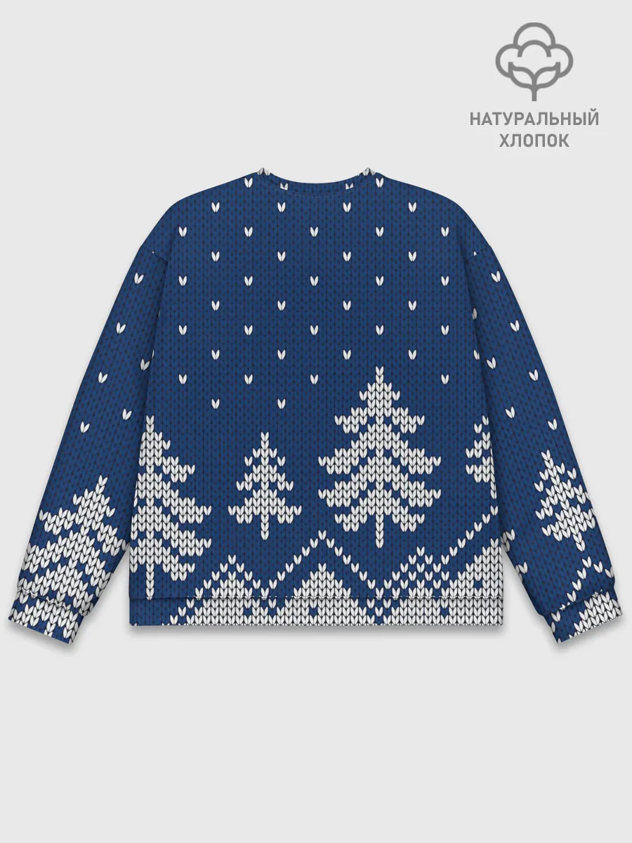 Мужской свитшот базовый / Зимняя ночь