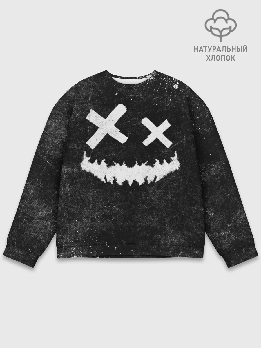 Мужской свитшот базовый / BW Emoji