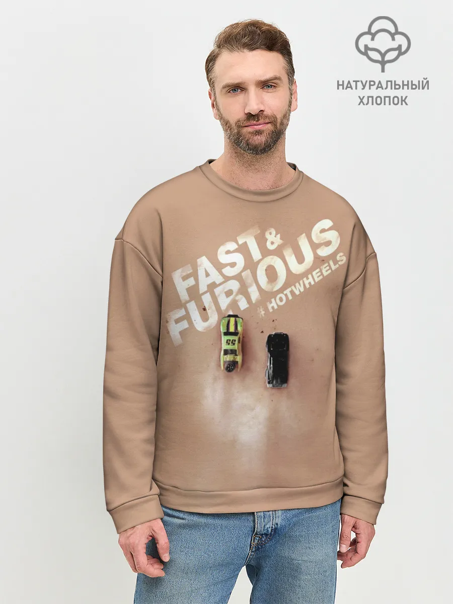 Мужской свитшот базовый / Hot Wheels. Хот Вилс