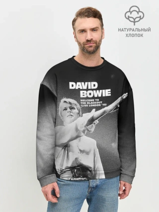 Мужской свитшот базовый / Welcome to the Blackout - David Bowie