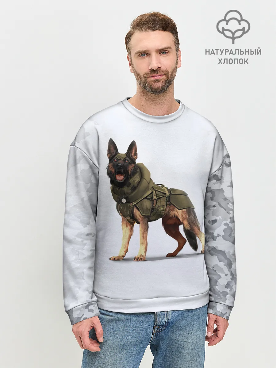 Мужской свитшот базовый / Служебная собака | К9 | K9