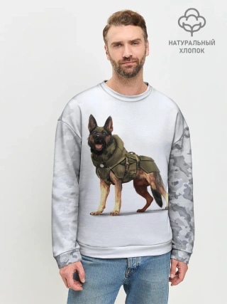 Мужской свитшот базовый / Служебная собака | К9 | K9