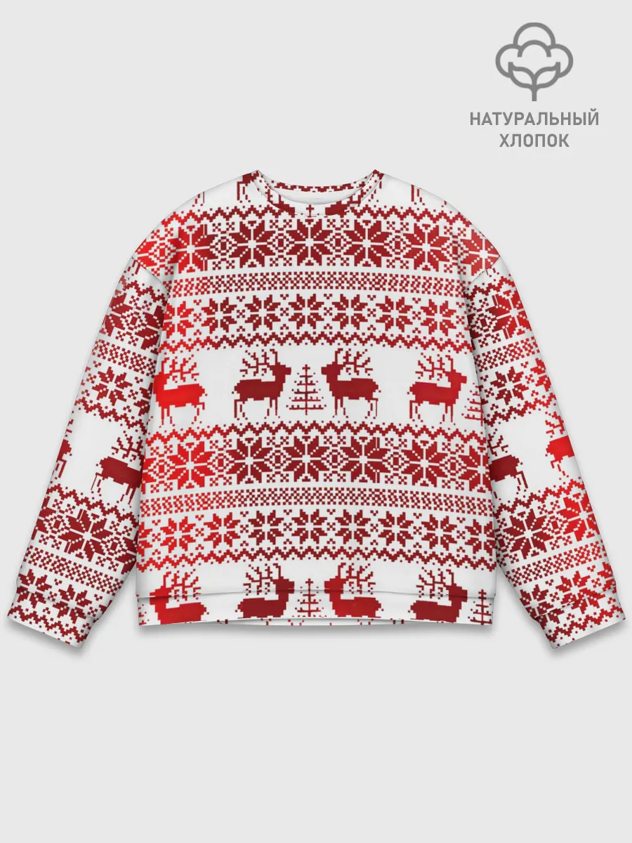 Мужской свитшот базовый / Зимний лес