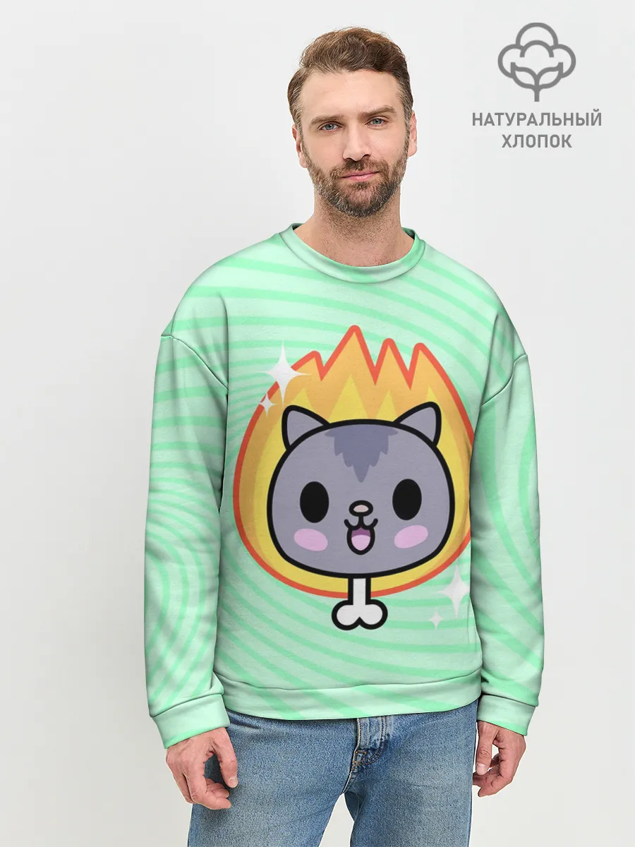 Мужской свитшот базовый / Toca Boca Cat