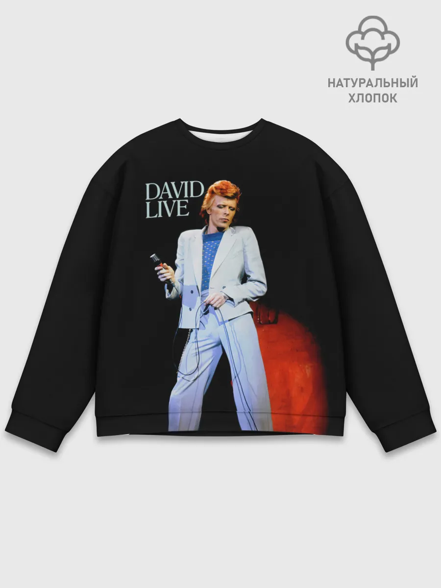 Мужской свитшот базовый / David Live - David Bowie