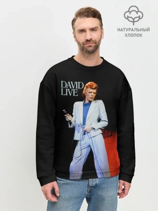Мужской свитшот базовый / David Live - David Bowie