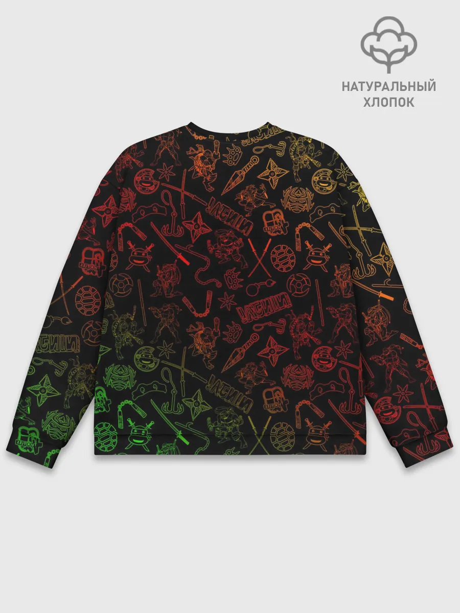 Мужской свитшот базовый / Ниндзя Черепашки | Иконки