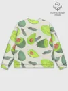 Мужской свитшот базовый / Авокадо - фруктовый паттерн