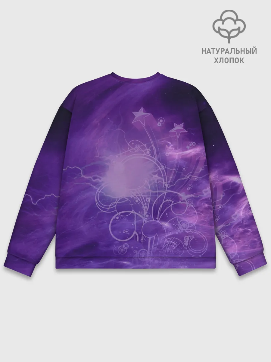 Мужской свитшот базовый / Кэ Цин в сиреневом тумане