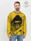Мужской свитшот базовый / Череп Хипстер Гранж Брызги