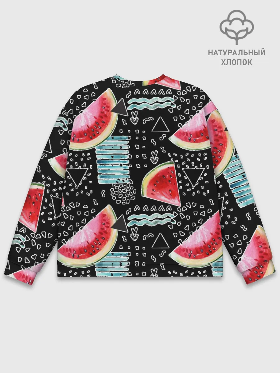 Мужской свитшот базовый / сладкий арбуз
