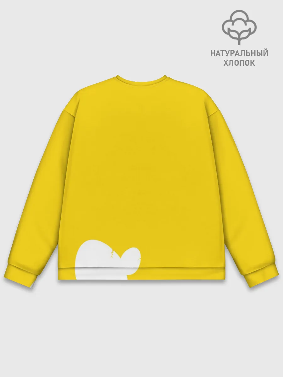 Мужской свитшот базовый / Yellow egg. Oto Ai