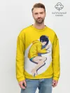 Мужской свитшот базовый / Yellow egg. Oto Ai