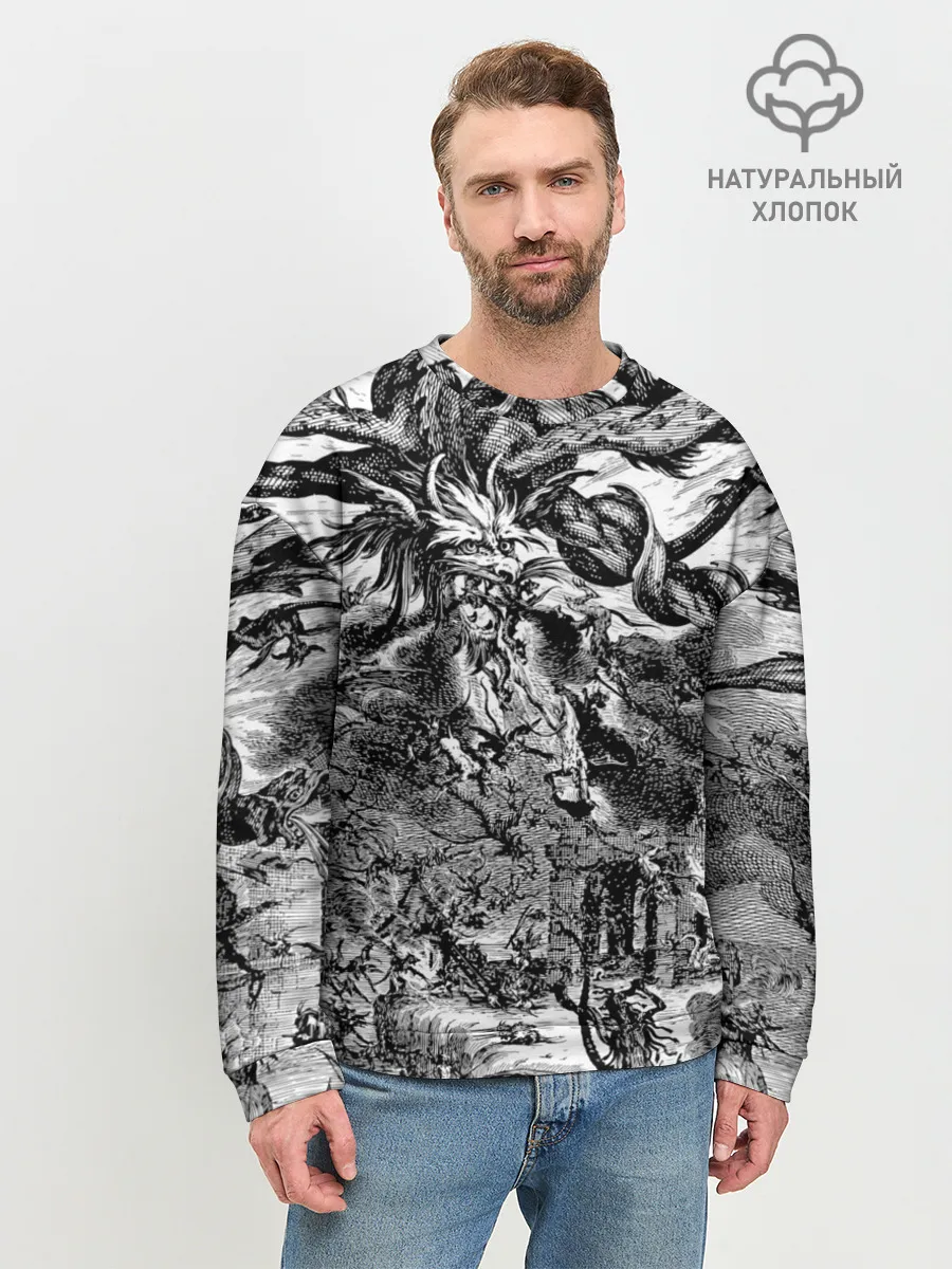 Мужской свитшот базовый / Демонический хаос