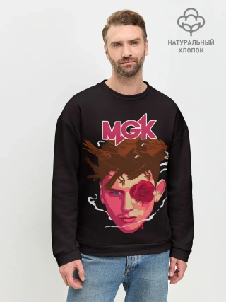 Мужской свитшот базовый / Rose in eye