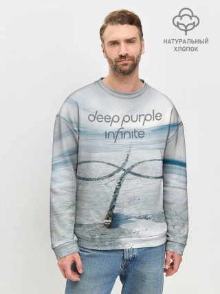 Мужской свитшот базовый / Infinite - Deep Purple