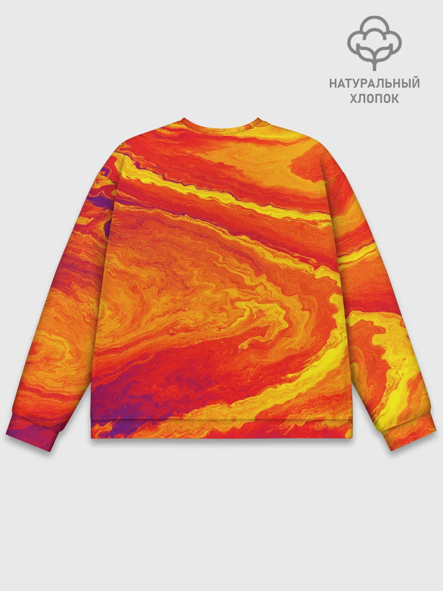 Мужской свитшот базовый / ПЯТНО ЮПИТЕРА | ОРАНЖЕВЫЙ ГРАНЖ