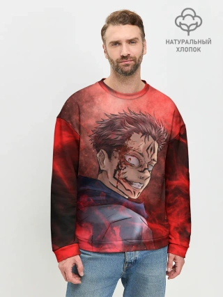 Мужской свитшот базовый / Itadori Yuji | Магическая битва