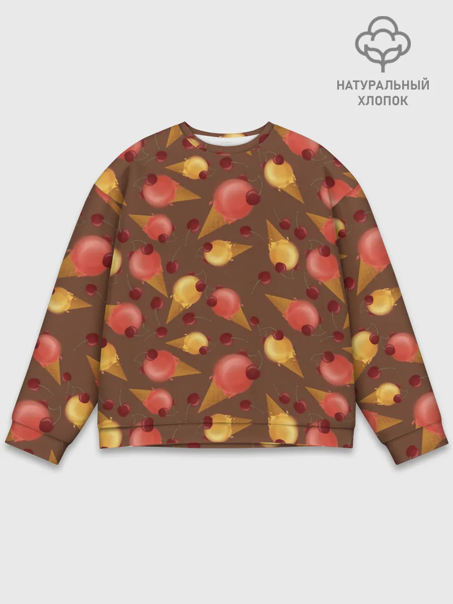 Мужской свитшот базовый / Сладкое мороженое