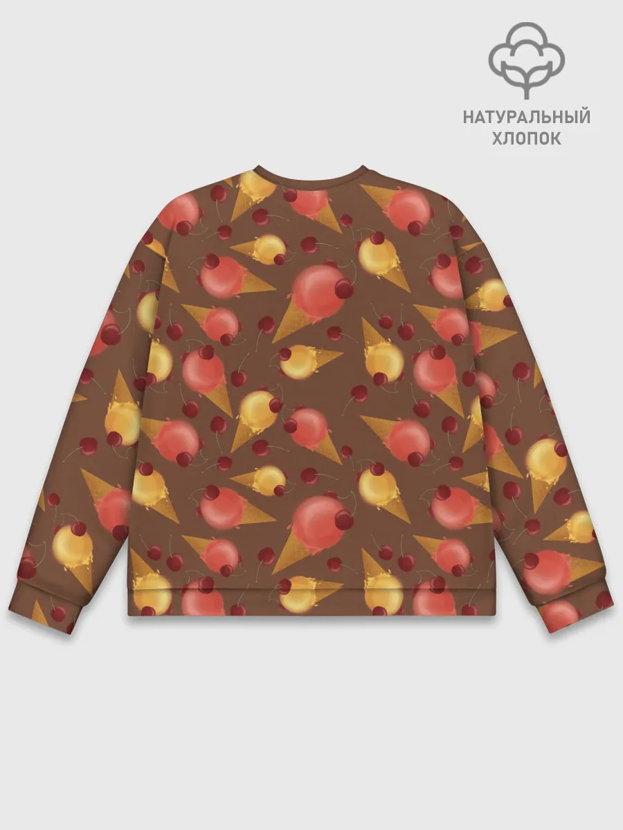 Мужской свитшот базовый / Сладкое мороженое