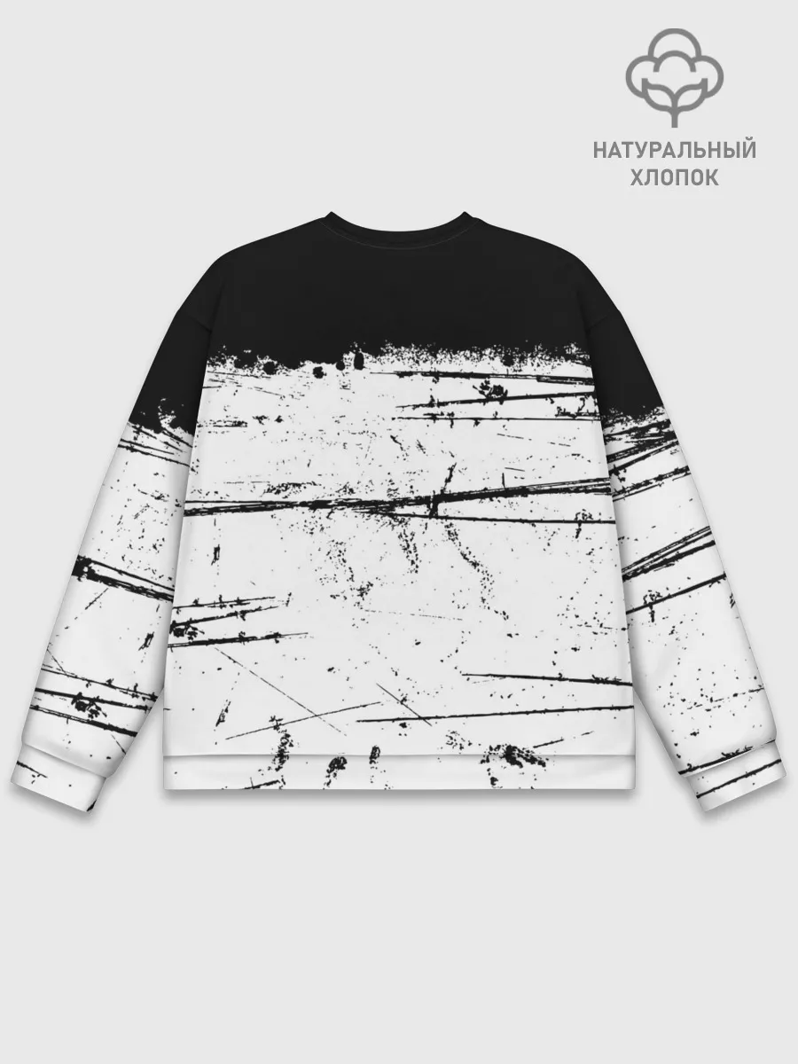 Мужской свитшот базовый / ИСПАЧКАННЫЙ КРАСКОЙ