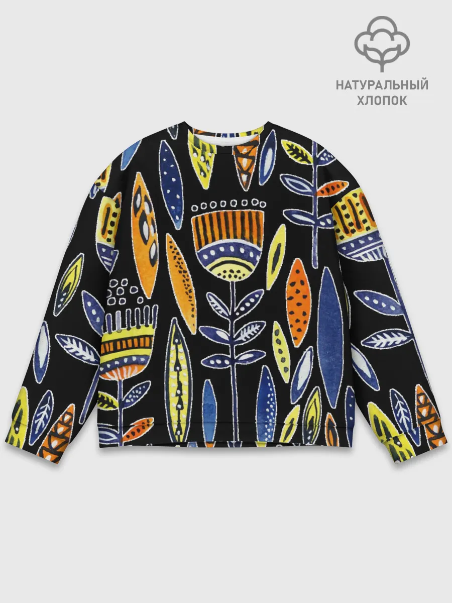 Мужской свитшот базовый / вечные цветы фараона