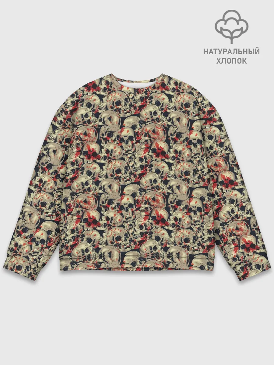 Мужской свитшот базовый / Кровавые Черепа
