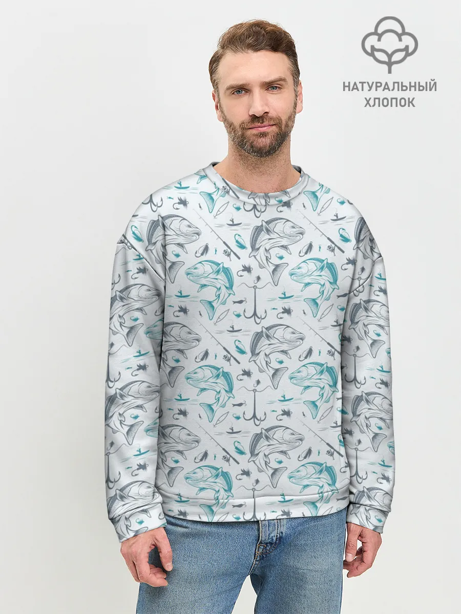 Мужской свитшот базовый / Рыбалка