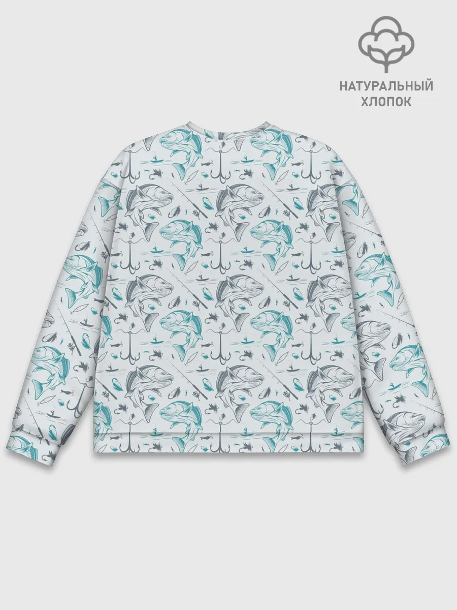 Мужской свитшот базовый / Рыбалка