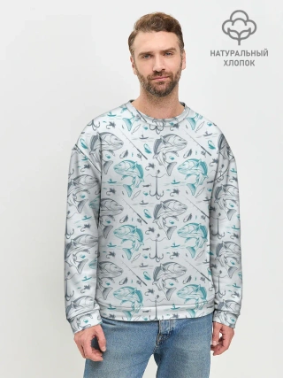 Мужской свитшот базовый / Рыбалка