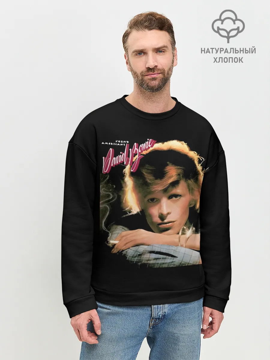 Мужской свитшот базовый / Young Americans - David Bowie