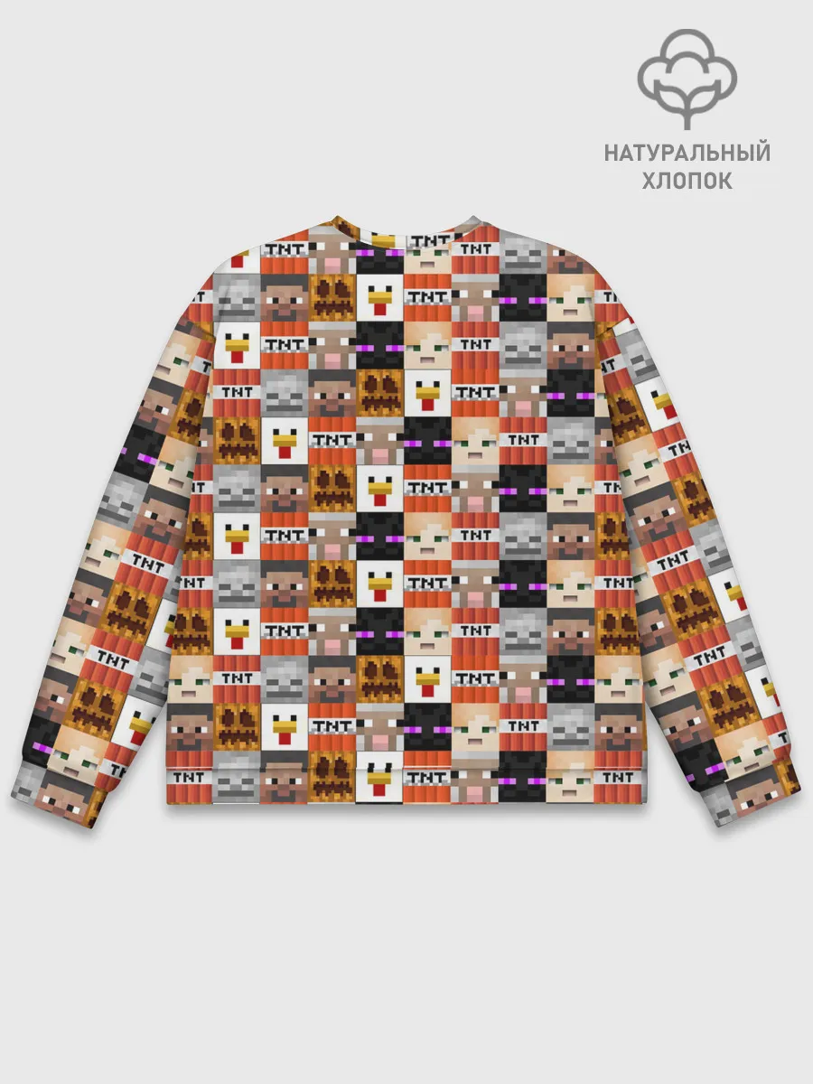 Мужской свитшот базовый / MINECRAFT КУБИКИ ПЕРСОНАЖИ