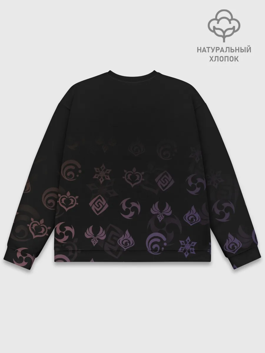 Мужской свитшот базовый / Чжун Ли, Genshin Impact