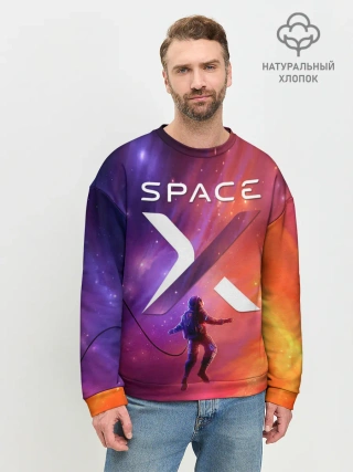 Мужской свитшот базовый / Space X