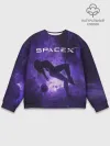 Мужской свитшот базовый / Space X Girl in zero gravity