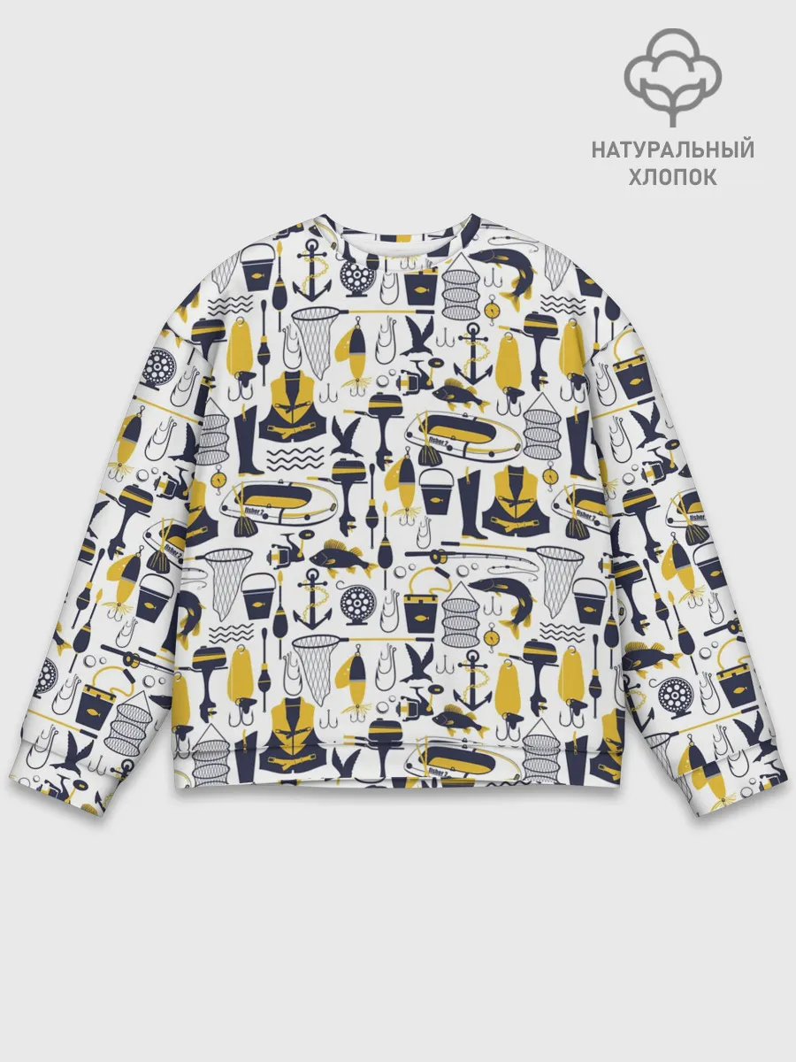 Мужской свитшот базовый / Рыбалка