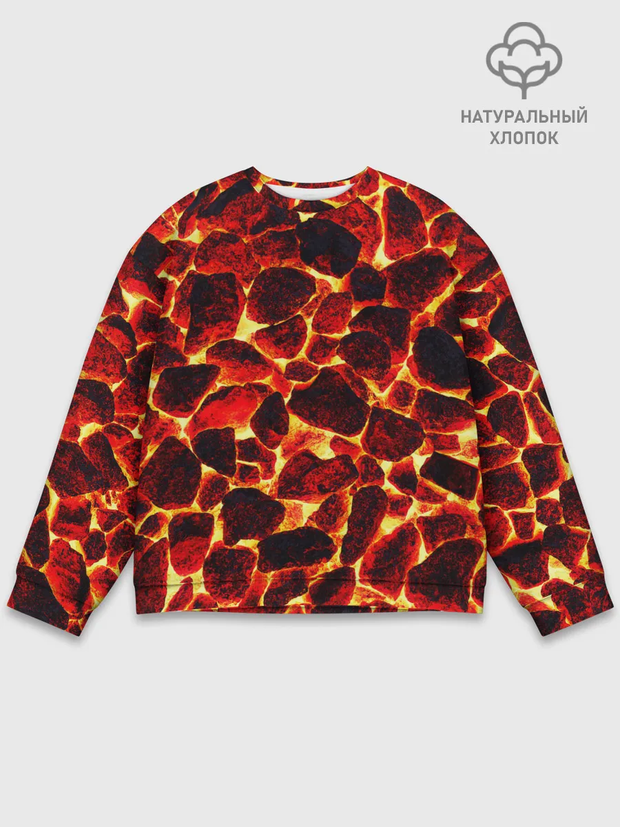 Мужской свитшот базовый / КАМНИ В МАГМЕ | ROCKS IN MAGMA